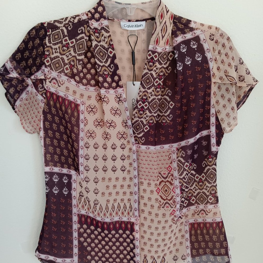 Calvin Klein suit blouse